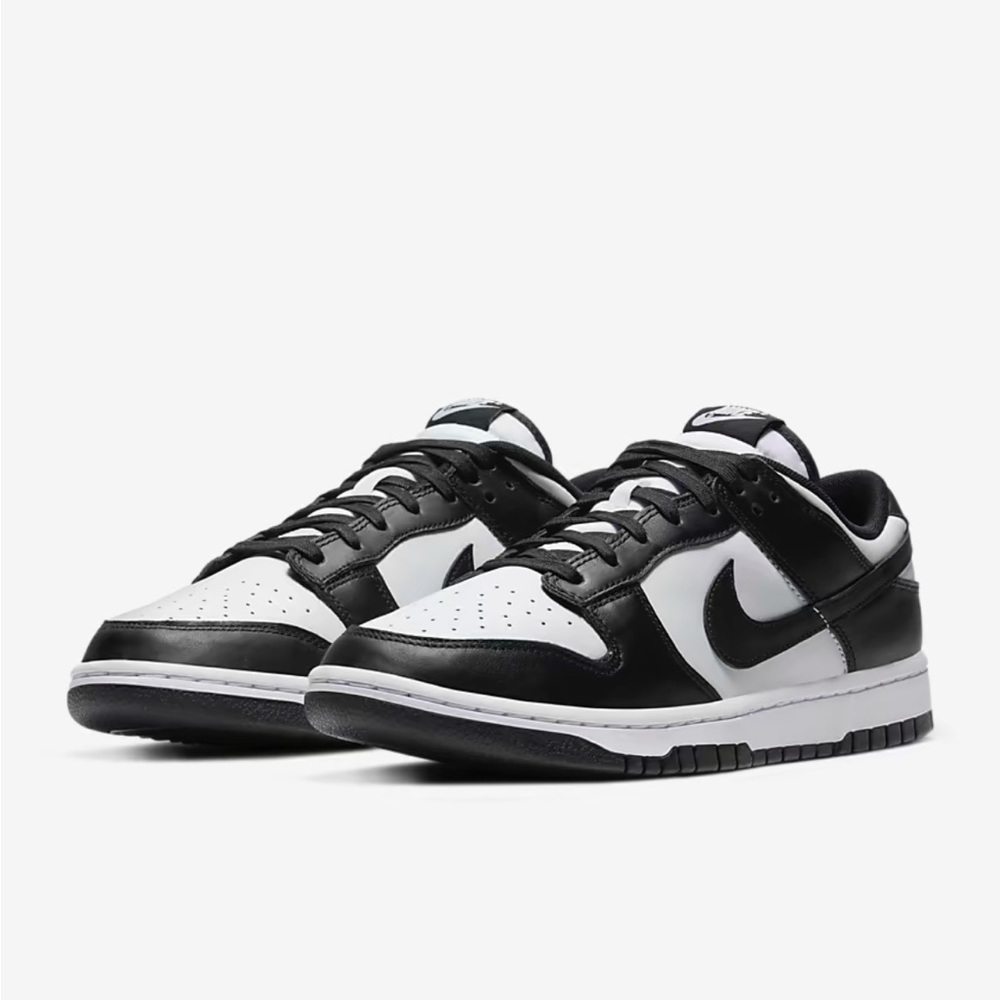 Nike Dunk Low Retro Panda White/White/Black Style #DD1391-100 NIB